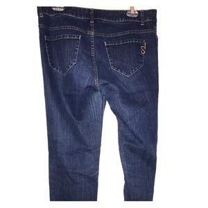 Simply Vera dark blue stretch skinny jeans